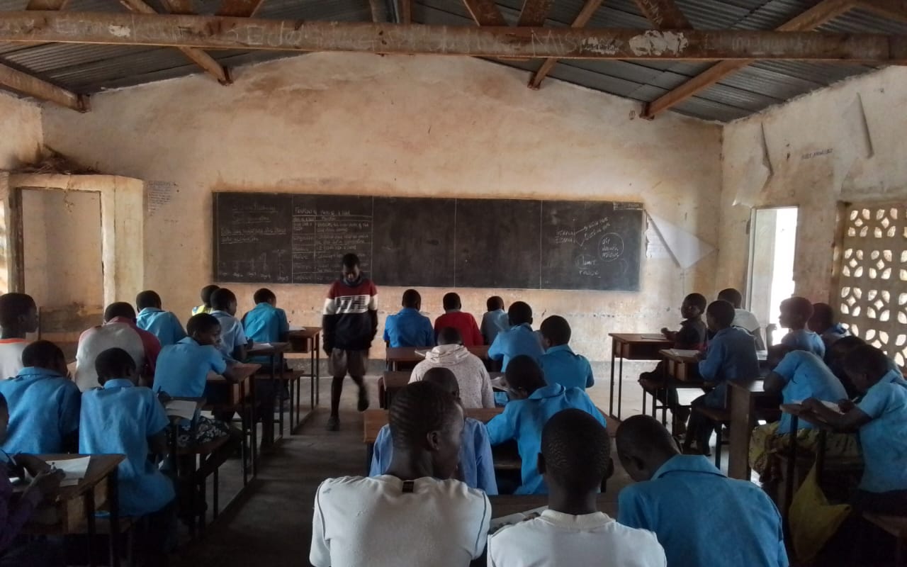 A lesson underway inside Chipata Primary School